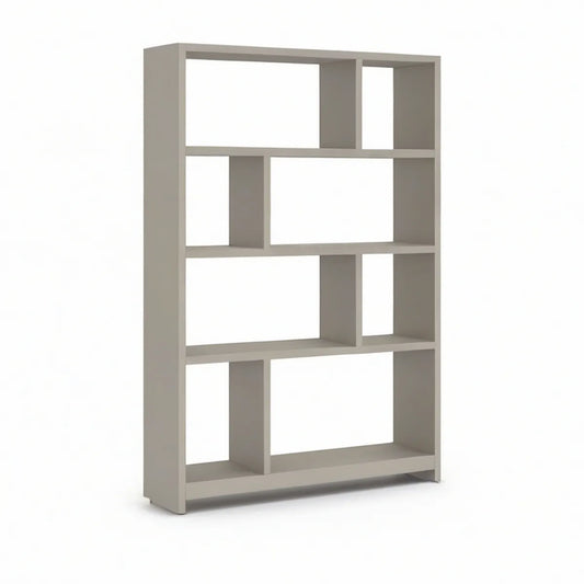 Bücherregal 80 × 30 × 180 cm, Grau, melaminbeschichtete Spanplatte